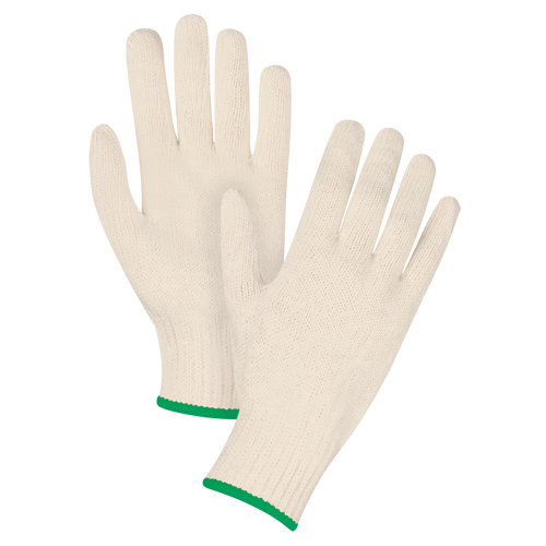 Gants en tricot d'usage standard, Poly/coton, Calibre 7, Moyen Dufferin Supply