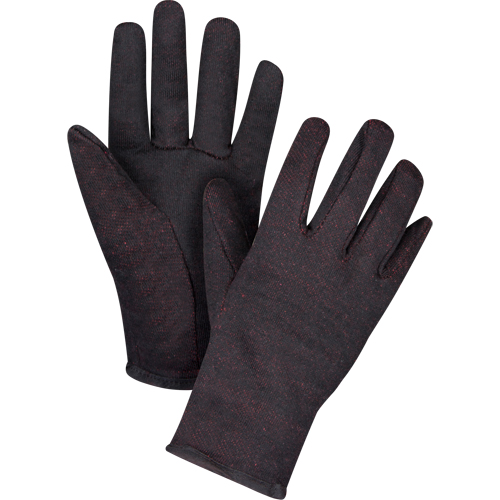 Gants de jersey, Grand, Brun, Molleton rouge, &agrave; enfiler Dufferin Supply