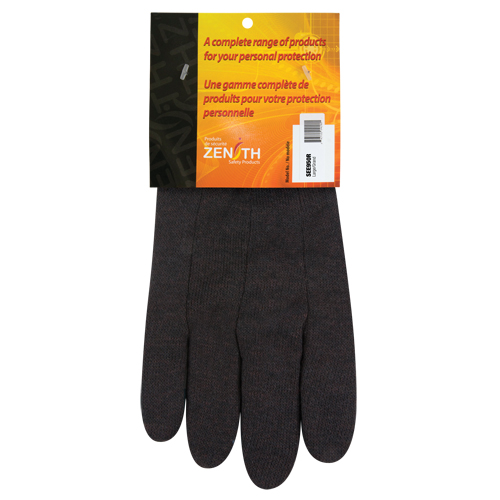 Jersey Gloves, Large, Brown, Unlined, Knit Wrist Dufferin Supply