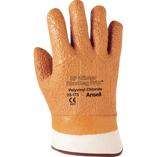 Winter Monkey Grip&reg; 23-173 Glove, 10/X-Large, PVC Coating, Foam Shell Dufferin Supply