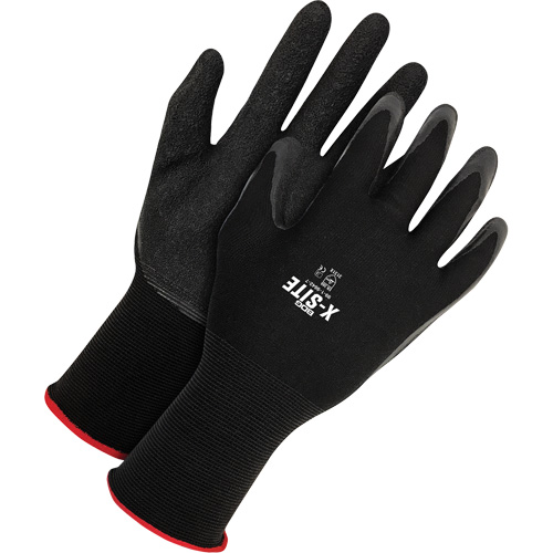Gants enduits X-Site, Petit, R&ecirc;vetement Latex, Calibre 15, Enveloppe en Nylon Dufferin Supply