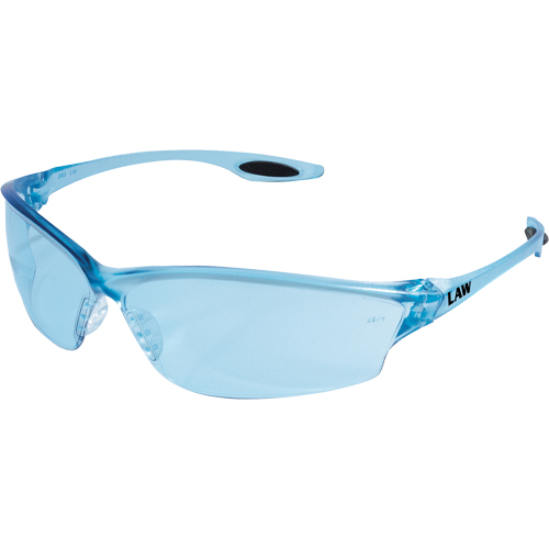 Lunettes de s&eacute;curit&eacute; Law 2, Lentille Bleu, Anti-&eacute;gratignures, ANSI Z87+ Dufferin Supply
