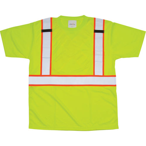 T-shirt conforme &agrave; la CSA, Polyester, Moyen, Jaune lime haute visibilit&eacute; Dufferin Supply