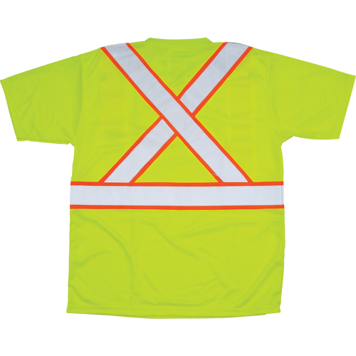 T-shirt conforme &agrave; la CSA, Polyester, Moyen, Jaune lime haute visibilit&eacute; Dufferin Supply