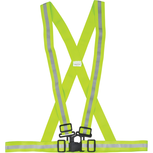 Standard-Duty Safety Harness, High Visibility Lime-Yellow, Silver Reflective Colour, Medium Dufferin Supply