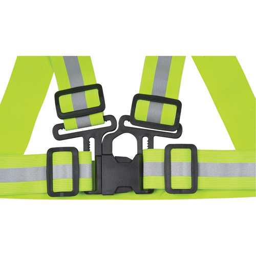 Standard-Duty Safety Harness, High Visibility Lime-Yellow, Silver Reflective Colour, Medium Dufferin Supply