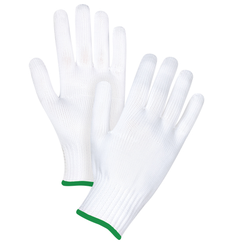 Gants tricot&eacute;s sans couture, Polyester, Calibre 10, Moyen Dufferin Supply