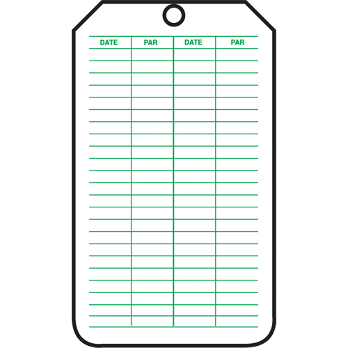 &eacute;tiquettes de s&eacute;curit&eacute; d'inspection et de contr&ocirc;le de l'&eacute;tat de l'&eacute;quipement, Papier cartonn&eacute;, 3-1/8" la x 5-7/8" h, Français Dufferin Supply