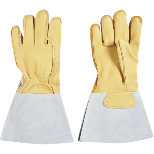 Lineman's Glove, Large, Grain Cowhide Palm, Cotton Inner Lining Dufferin Supply