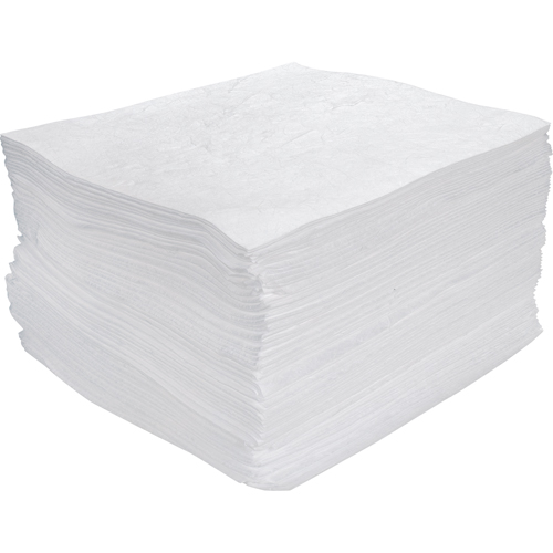 Premium Meltblown Sorbent Pads, Oil Only, 15" x 17", 30 gal. Absorbancy Dufferin Supply