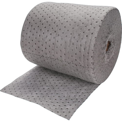 Rouleaux absorbants li&eacute;s de premi&egrave;re qualit&eacute;, Poids moyen, 150' lo x 15" la, Absorption 20 gal. Dufferin Supply