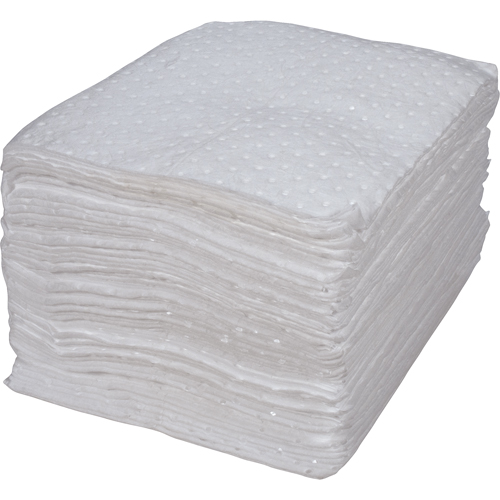 Premium Bonded Sorbent Pads, Oil Only, 15" x 17", 25 gal. Absorbancy Dufferin Supply