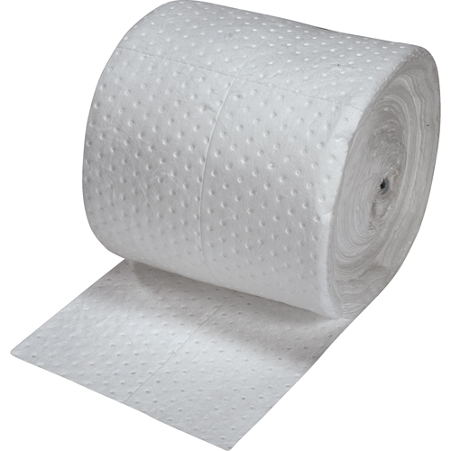 Premium Fine Fiber Sorbent Rolls, Mediumweight, 150' L x 15" W, 20 gal. Absorbancy Dufferin Supply