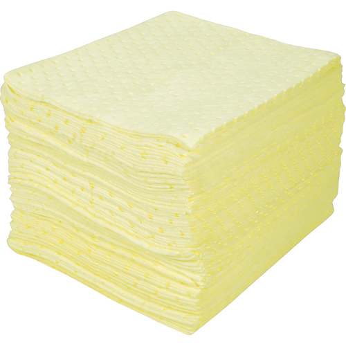 Premium Bonded Sorbent Pads, Hazmat, 15" x 18", 30 gal. Absorbancy Dufferin Supply
