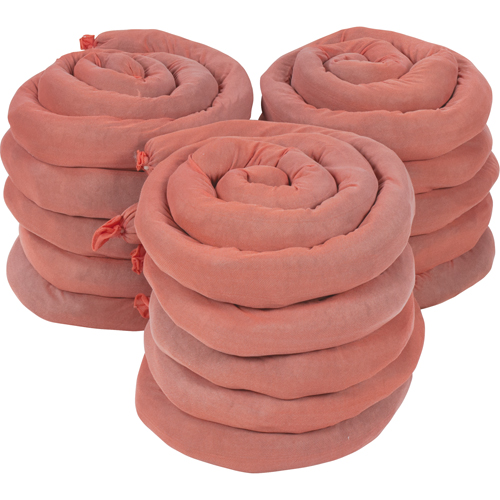 Sorbents Socks, Hazmat, 50 gal. Absorbancy, 3" W x 8' L, Pack of 15 Dufferin Supply