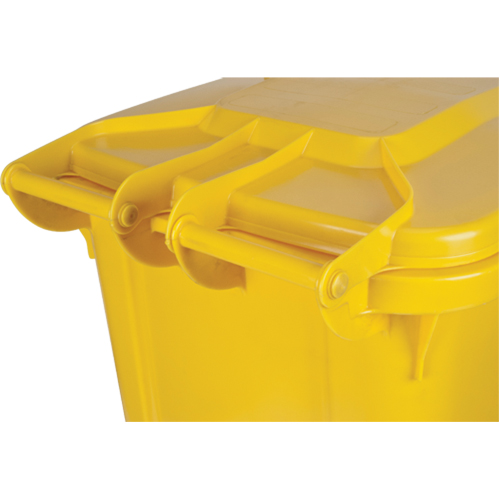 Yellow Mobile Container, Polyurethane, 63 Gallons/63 US gal. Dufferin Supply