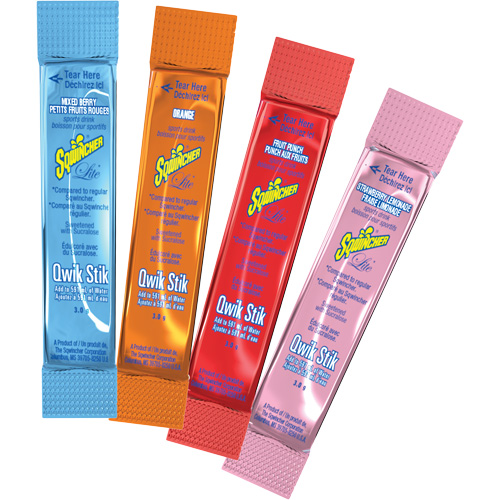 Sqwincher&reg; Boisson de r&eacute;hydratation ZERO Qwik Stik, Poudre, Orange Dufferin Supply