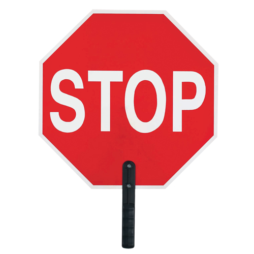 "Stop" Traffic Sign, 18" x 18", Plastic, English with Pictogram Dufferin Supply