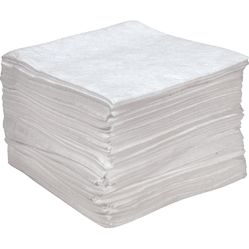 Premium Anti Static Sorbent Pads, Oil Only, 15" x 18", 25 gal. Absorbancy Dufferin Supply