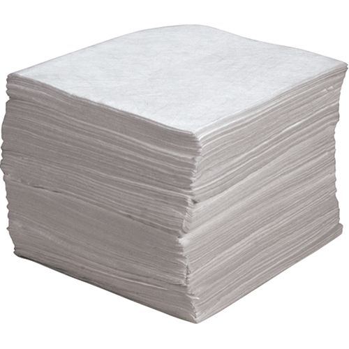 Premium Meltblown Sorbent Pads, Oil Only, 15" x 17", 30 gal. Absorbancy Dufferin Supply