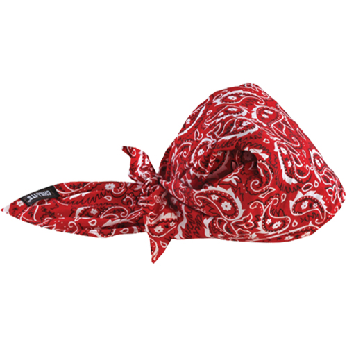 Bandeaux en triangle 6710CT de refroidissement en tissu de serviette Chill-Its, Rouge Dufferin Supply