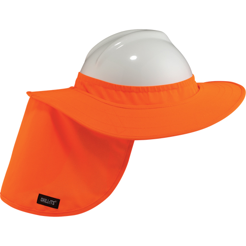 Rebords pour casques de s&eacute;curit&eacute; 6660 Chill-Its, Orange haute visibilit&eacute; Dufferin Supply