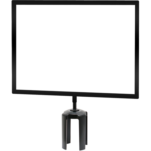 Tensabarrier&reg; Sign Frame with Adapter, Black Dufferin Supply