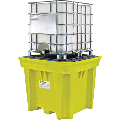 GRV Space-Saver sans drain, Capacit&eacute; de d&eacute;versement 275 gal. US, 57" x 57" x 48" Dufferin Supply