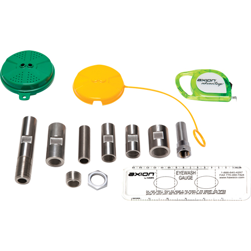 Axion Advantage&reg; Eye/Face Wash Upgrade Kit with Green ABS Plastic Eye/Face Wash Head Dufferin Supply