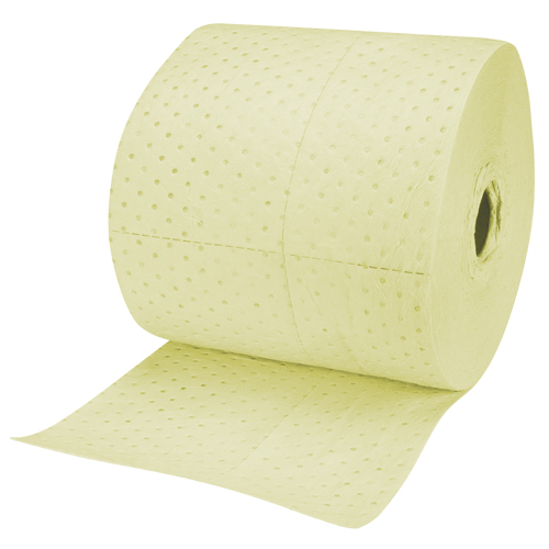Industrial-Grade Fine Fibre Sorbent Rolls, Heavyweight, 150' L x 15" W, 35 Gal. Absorbancy Dufferin Supply