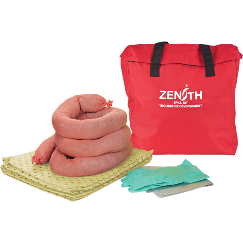 Trousse &eacute;conomique de lutte contre les d&eacute;versements, Mati&egrave;res dangereuses, Sac, Absorbance de 5 gal. US Dufferin Supply