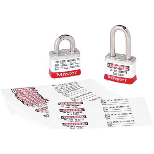Zenex Thermoplastic Photo Padlock Identification Labels Dufferin Supply