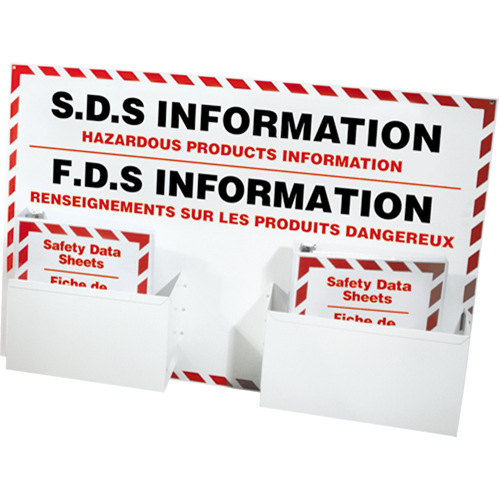 Postes d'information de fiches de donn&eacute;es de s&eacute;curit&eacute;, Anglais & français, Compris reliures Dufferin Supply
