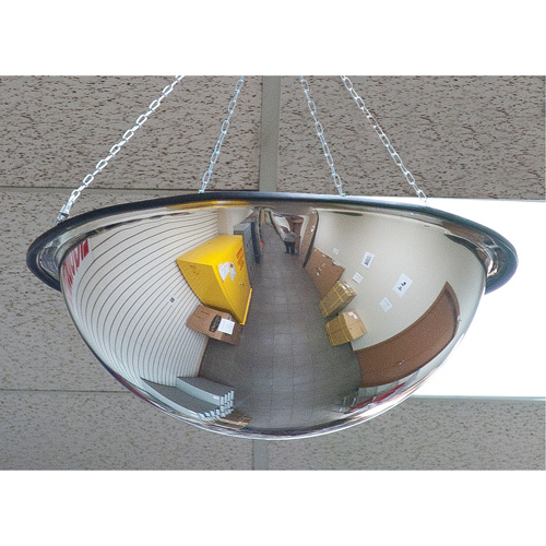 Miroir en d&ocirc;me 360°, D&ocirc;me complet, Dessus ouvert, Diam&egrave;tre 20" Dufferin Supply