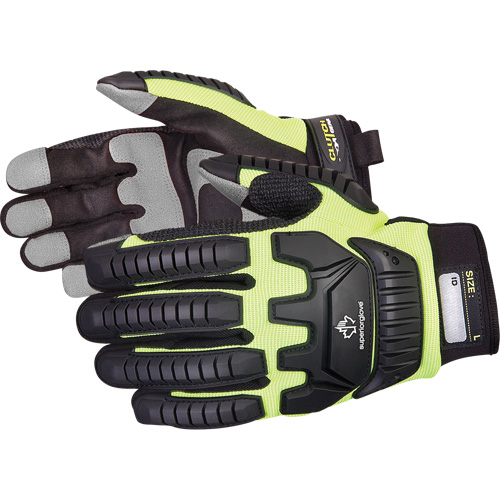 Clutch Gear&reg; Impact-Resistant Mechanic's Gloves, PVC Palm, Size Small Dufferin Supply
