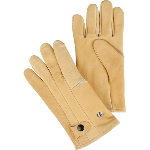 Driver's Style Gloves, Large, Grain Cowhide Palm, Fleece Inner Lining Dufferin Supply