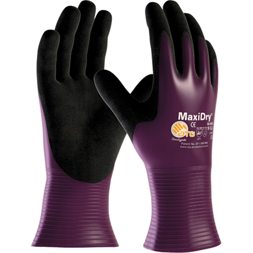 Gants ATG MaxiDry 56-426, 7/Petit, R&ecirc;vetement Nitrile, Calibre 15, Enveloppe en Nylon Dufferin Supply