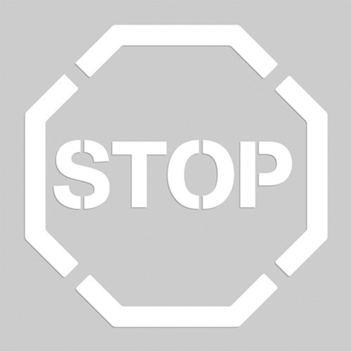 Pochoirs de marquage du sol - Stop, Pictogramme, 20" x 20" Dufferin Supply