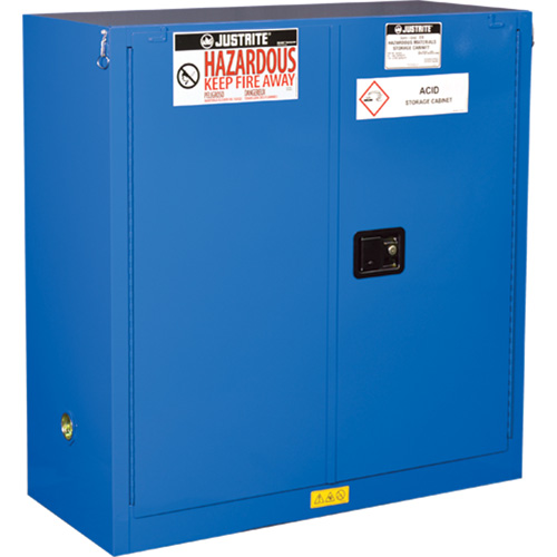 Armoires doubl&eacute;es pour rangement de mati&egrave;res dangereuses Chem-Cor, 30 gal., 43" x 44" x 18" Dufferin Supply
