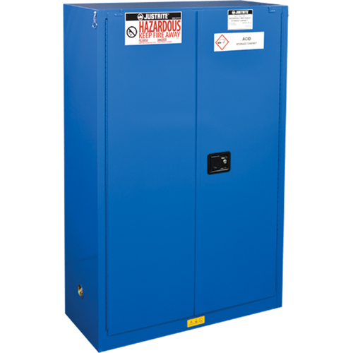 ChemCor&reg; Lined Hazardous Material Safety Cabinets, 45 gal., 43" x 65" x 18" Dufferin Supply