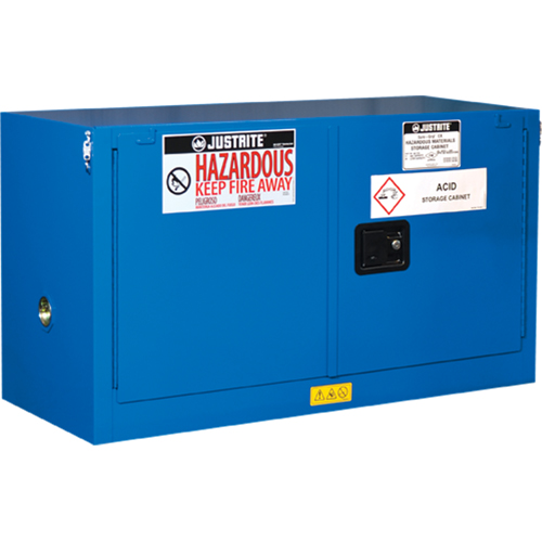 ChemCor&reg; Lined Hazardous Material Piggyback Safety Cabinets, 17 gal., 43" x 24" x 18" Dufferin Supply