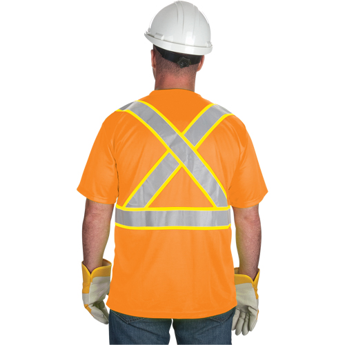 T-shirt conforme &agrave; la CSA, Polyester, Moyen, Orange Dufferin Supply