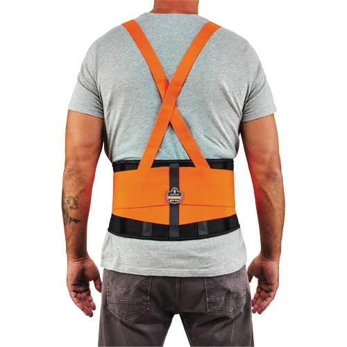 ProFlex 100HV Economy Spandex Hi-Vis Back Support Brace, Elastic, X-Small Dufferin Supply
