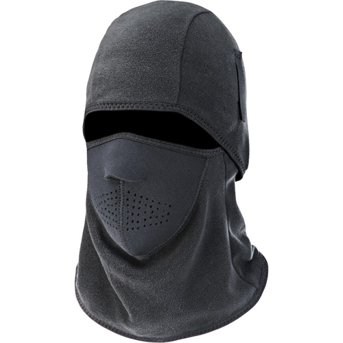N-Ferno&reg; 6826 Two-Piece Balaclava, Fleece/Neoprene/Polyester, Black Dufferin Supply