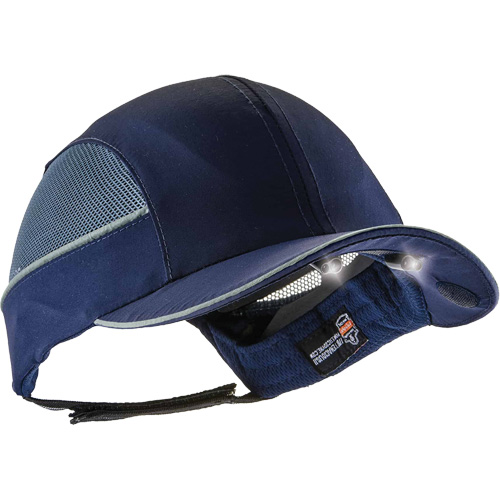 Casquette &agrave; bord long avec &eacute;clairage DEL Skullerz 8960, Bleu marin Dufferin Supply