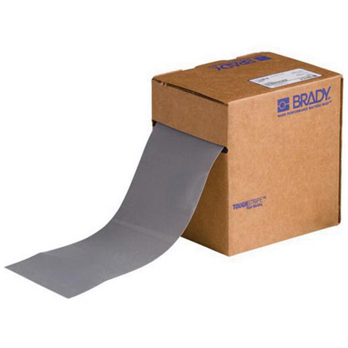 ToughStripe&reg; Floor Marking Tape, 4" x 100', Polyester, Grey Dufferin Supply