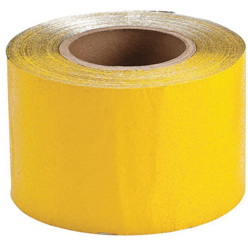 Ruban de marquage temporaire pour la chauss&eacute;e, 4" x 150', Vinyle, Jaune Dufferin Supply