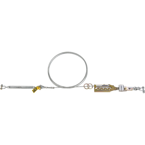 Syst&egrave;me de c&acirc;ble de s&eacute;curit&eacute; horizontal Sayfline, C&acirc;ble galvanis&eacute; Dufferin Supply