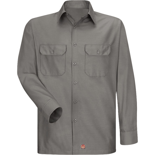 Long Sleeve Ripstop Shirt, Men's, 3X-Large, Grey Dufferin Supply