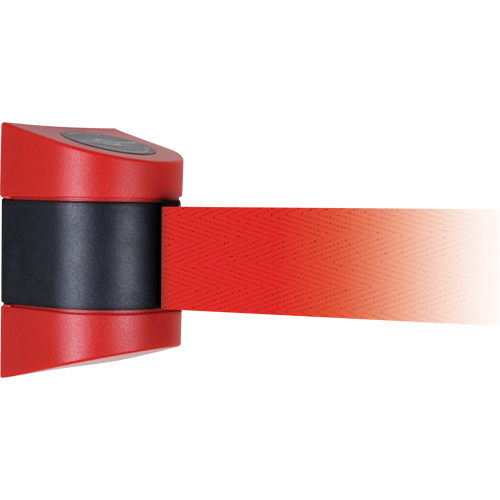 TensaBarrier&reg; Wall Mounted Units, Plastic, Screw Mount, 15', Red Tape Dufferin Supply